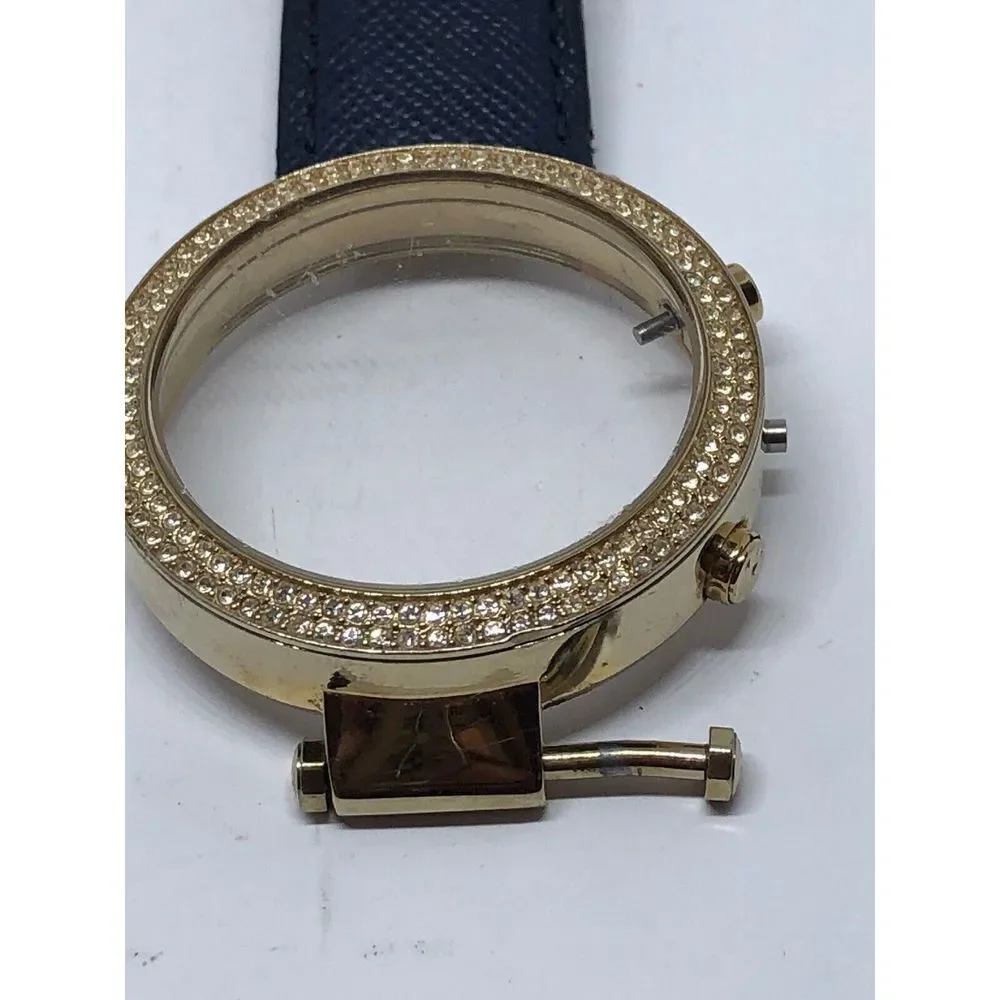 Michael Kors Watch Parts Stainless Steel Case Leather Band 18mm 40mm Bb525